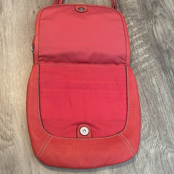 Orange Leather Fossil Bag - Picture 3 of 10